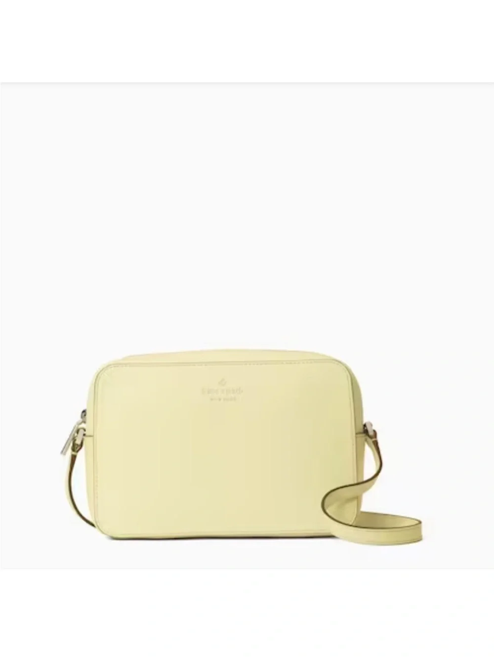 Kate Spade New York Leather Harper Crossbody In Lemon Fondant